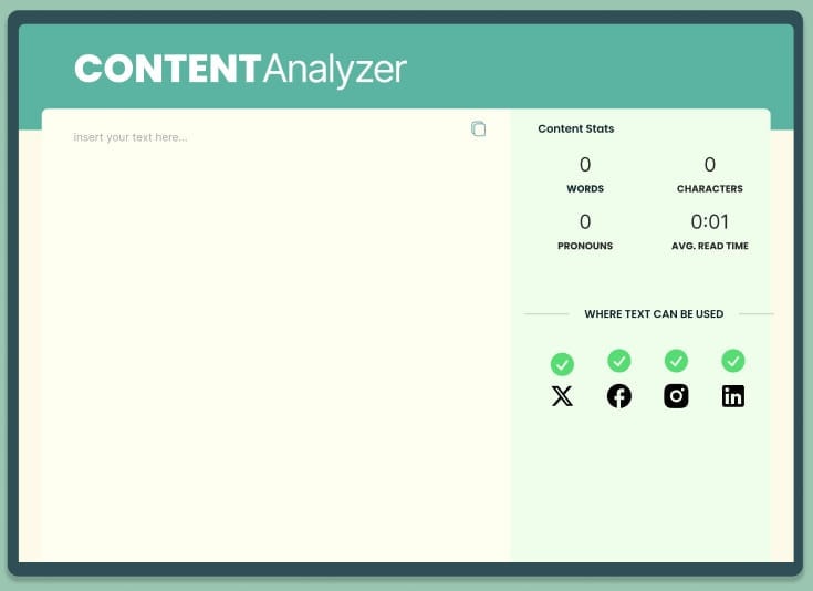 Content Analyzer